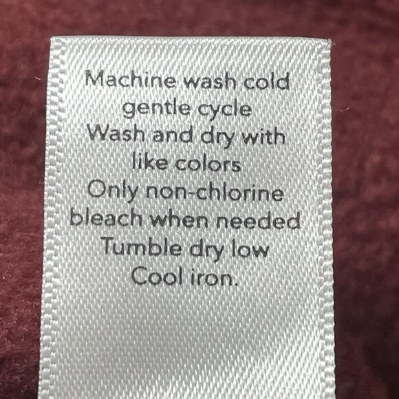 Athleta Sweatshirt Sz S Oversized Cozy Karma Funnel Neck Pullover Maple Red - Picture 9 of 9